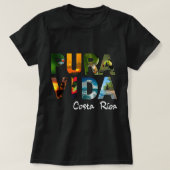 Pura Vida Costa Rica Mannen Vrouwen Kinder vriende T-shirt (Design voorkant)
