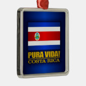 Pura Vida. Costa Rica Metalen Ornament (Rechts)