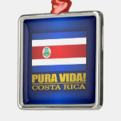 Pura Vida. Costa Rica Metalen Ornament (Links)