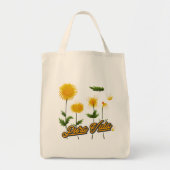 Pura Vida Costa Rica Motto Floral Tote Bag (Voorkant)