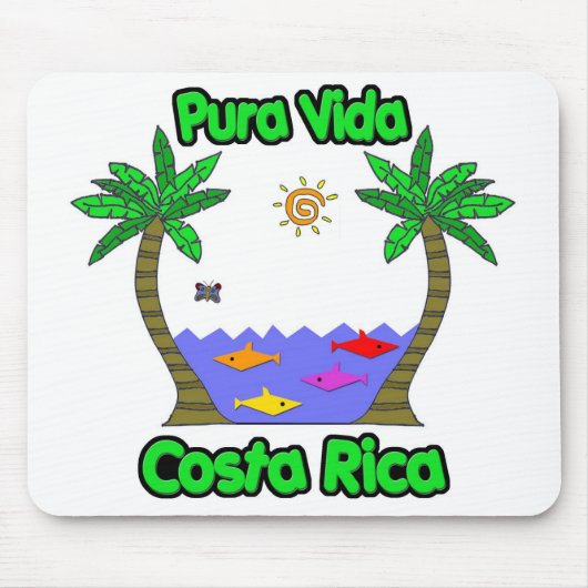 Pura Vida Costa Rica Muismat (Voorkant)