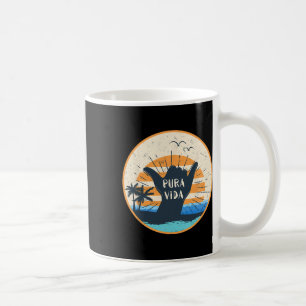Pura Vida Costa Rica Shaka Gebaar Surfen Surfer Gi Koffiemok