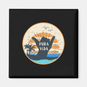Pura Vida Costa Rica Shaka Gebaar Surfen Surfer Gi Magneet