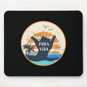 Pura Vida Costa Rica Shaka Gebaar Surfen Surfer Gi Muismat