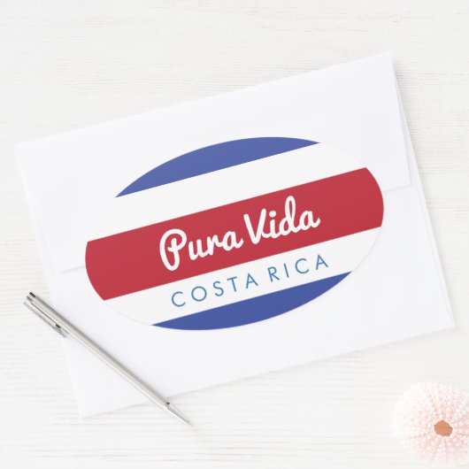 Pura Vida Costa Rica Sticker (Envelop)