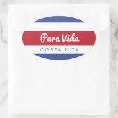 Pura Vida Costa Rica Sticker (Tas)