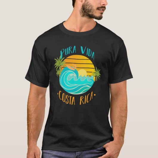 Pura Vida Costa Rica T-shirt (Voorkant)
