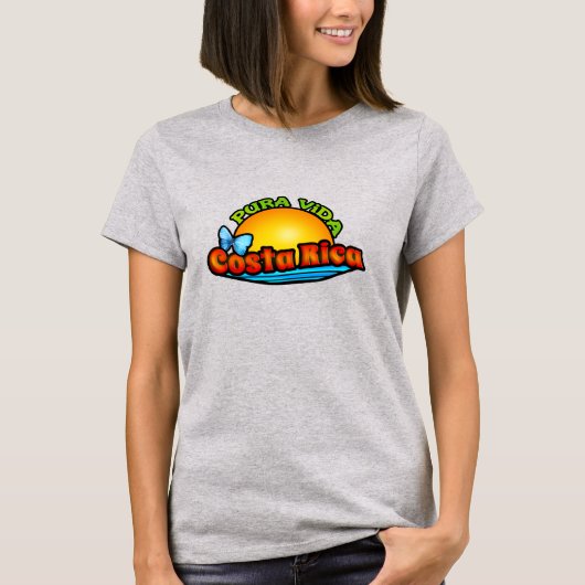 Pura Vida Costa Rica T-shirt (Voorkant)