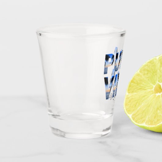 Pura Vida Costa Rica Tropical Beach Shot Glas (Links)