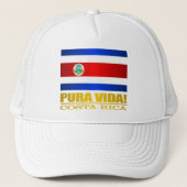 Pura Vida. Costa Rica Trucker Pet (Voorkant)