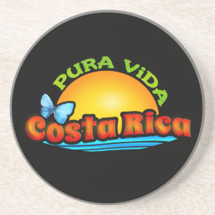 Pura Vida Costa Rica Zandsteen Onderzetter