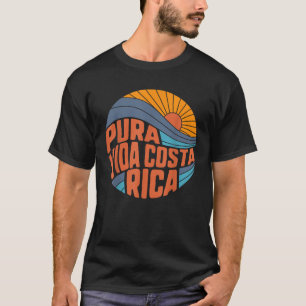 Pura Vida Costa Rica -  zonsondergang zomer T-shirt