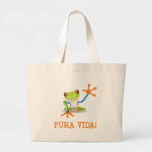 Pura Vida Grote Tote Bag (Voorkant)