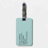 Pura Vida in Costa Rica - Midden-Amerika Bagagelabel (Achterkant verticaal)