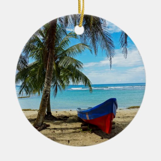 Pura Vida in Costa Rica - Midden-Amerika Keramisch Ornament (Voorkant)