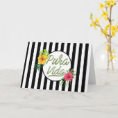 Pura vida kaart (Gele Bloem)