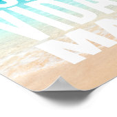 Pura Vida Mae Shaka Sign Costa Rica Surfing Poster (Hoek)