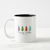 Pura Vida Pineapple Costa Rica Coffee Tweekleurige Koffiemok (Links)