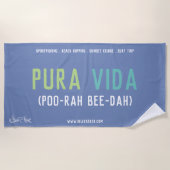 Pura Vida Pure Life Beach Towel Strandlaken (Voorkant)