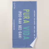 Pura Vida Pure Life Beach Towel Strandlaken (Voorkant)