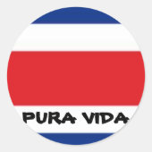 PURA VIDA RONDE STICKER (Voorkant)