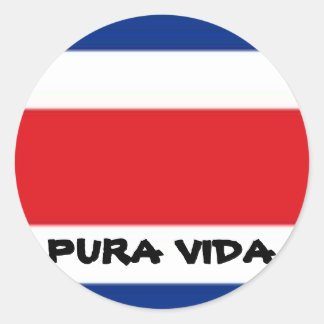 PURA VIDA RONDE STICKER