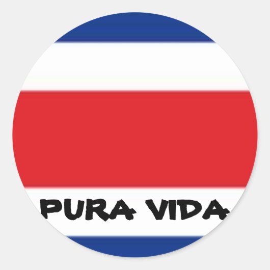 PURA VIDA RONDE STICKER (Voorkant)