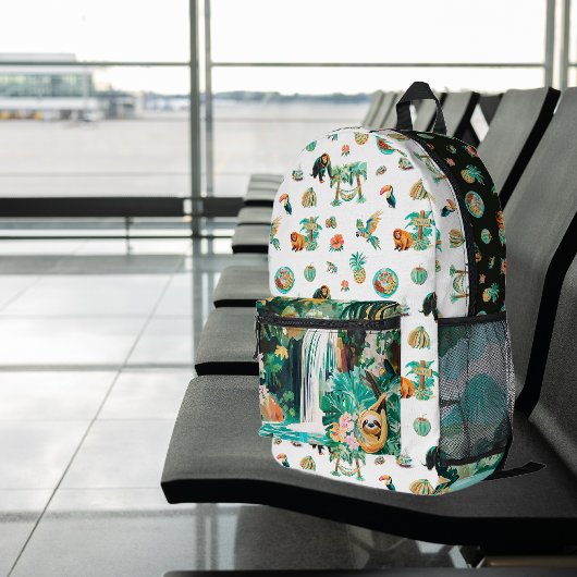 Pura Vida | Schattige geïllustreerd Costa Rica Bedrukte Rugzak