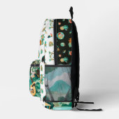 Pura Vida | Schattige geïllustreerd Costa Rica Bedrukte Rugzak (Rechts)