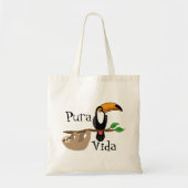 Pura Vida, sloth en toucan Tote Bag (Voorkant)