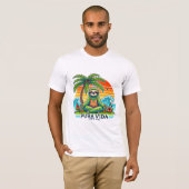 Pura Vida Sloth mediteren 01 T-shirt (Voorkant volledig)