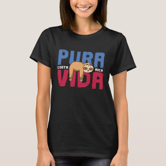 Pura Vida Sloth T-shirt (Voorkant)