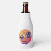 Pura Vida Sunset Beach Costa Rica Souvenir Flesjeskoeler (Fles Voorkant)