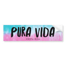 Pura Vida Tie Dye Costa Rica Bumper