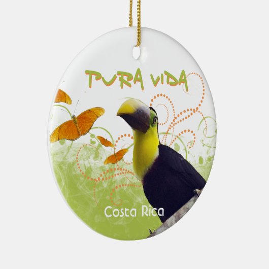 Pura Vida Toucan & Butterflies Ornament (Rechts)