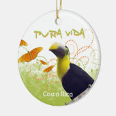 Pura Vida Toucan & Butterflies Ornament (Links)