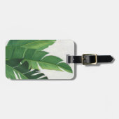 Pura Vida - Tropische bladeren Bagagelabel (Voorkant horizontaal)