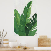 Pura Vida - Tropische bladeren Poster (Keuken)