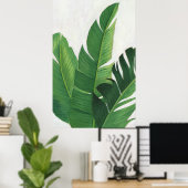 Pura Vida - Tropische bladeren Poster (Thuiskantoor)
