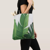 Pura Vida - Tropische bladeren Tote Bag (Dichtbij)