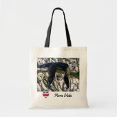 Pura vida voor kapucijnaapje met witte bodem tote bag (Voorkant)