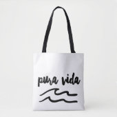 Pura Vida Wave Costa Rica Tote Bag (Voorkant)