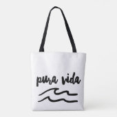 Pura Vida Wave Costa Rica Tote Bag (Achterkant)