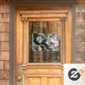 Pura vida Witkopaap Raamsticker (Huis Deur)