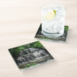 Purakaunui Herfsten, Nieuw-Zeeland Glas Onderzette Glazen Onderzetter