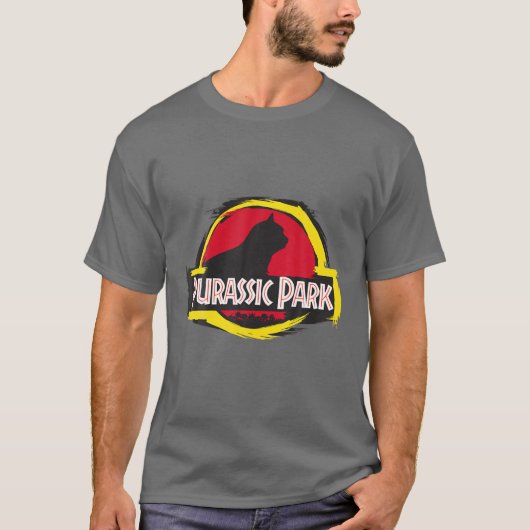 Purassic Park cat - Funny t.b.t. kattendeksels T-shirt (Voorkant)