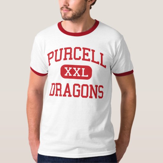 Purcell - Dragons - High School - Purcell Oklahoma T-shirt (Voorkant)