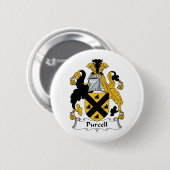 Purcell Family Crest Ronde Button 5,7 Cm (Voorkant /achterkant)