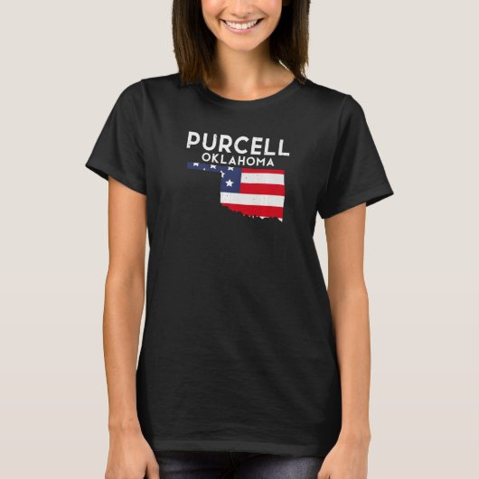 Purcell USA State America Travel Oklahoman Premium T-shirt (Voorkant)
