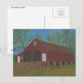 Purcellville Barn Briefkaart (Voorkant / Achterkant)